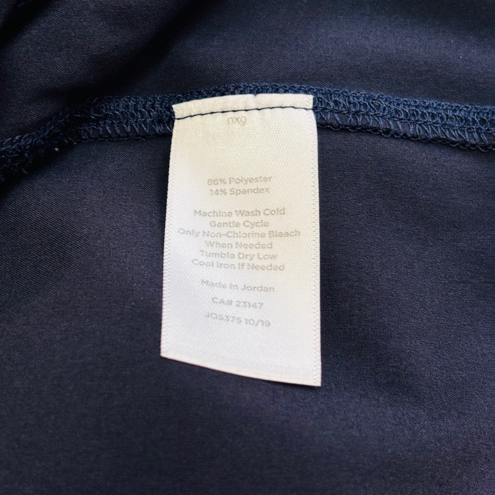 T by Talbots Navy Blue Short Sleeve Active Dress Pockets Petite Small SP - Picture 7 of 7
